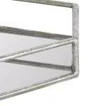 Kate and Laurel Felicia Silver Decorative Mirrored Metal Accent Tray thumbnail 3