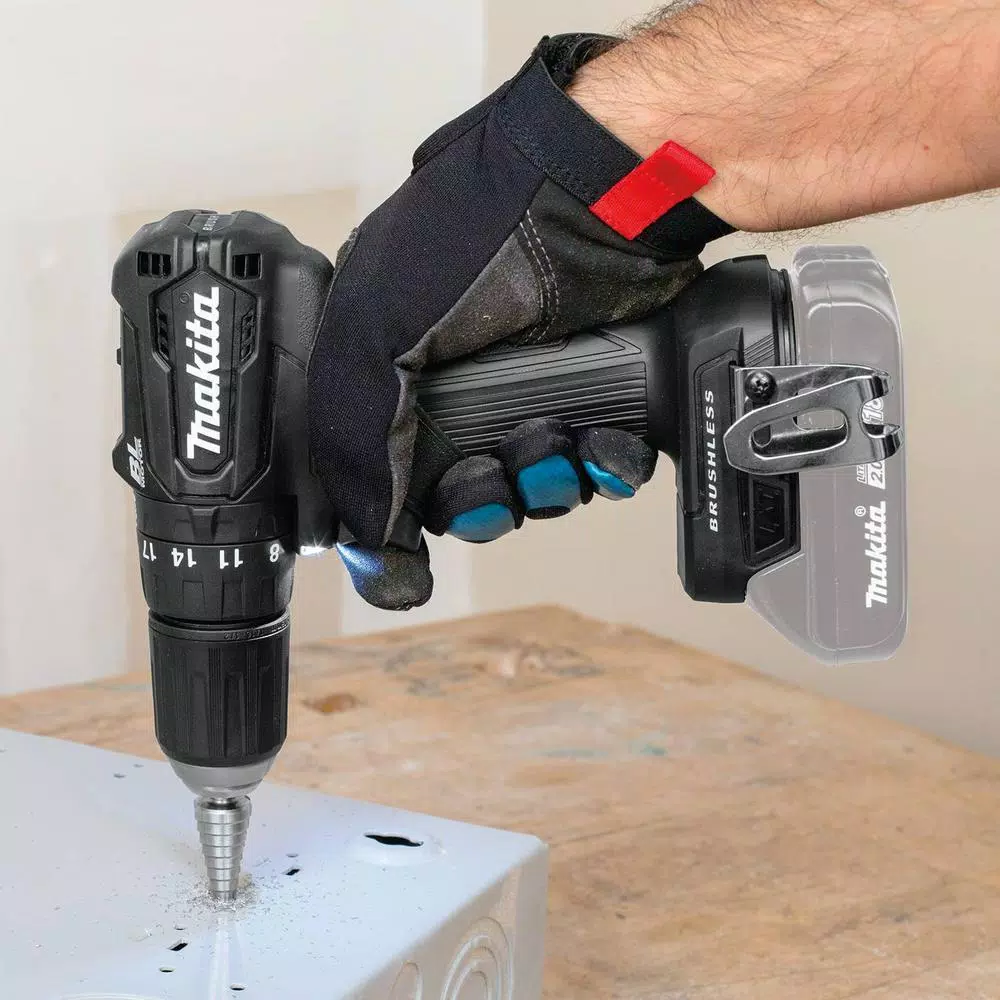 Makita 18V LXT Sub-Compact Brushless Cordless Combo Kit: Hammer Drill, Impact Wrench, Circular Saw & 5.0Ah Battery Pack
