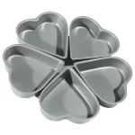 Fox Run Preferred Non-Stick Linked Heart Cake Pan, Carbon Steel thumbnail 1