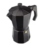 Magefesa Kenia Noir 3-Cup Aluminum Espresso Maker - Black Stovetop Moka Pot thumbnail 4