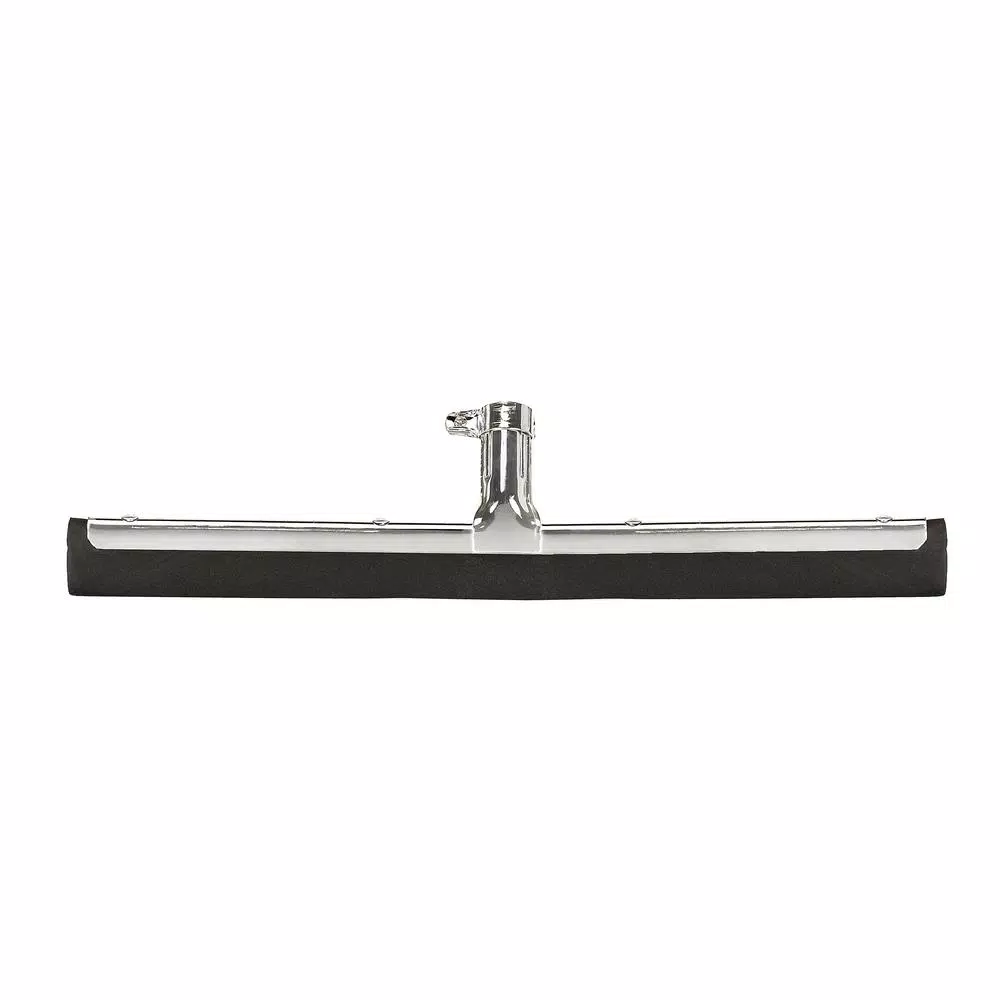 Alpine Industries 18 in. Dual Moss Rubber Professional Locking Floor Squeegee, Black