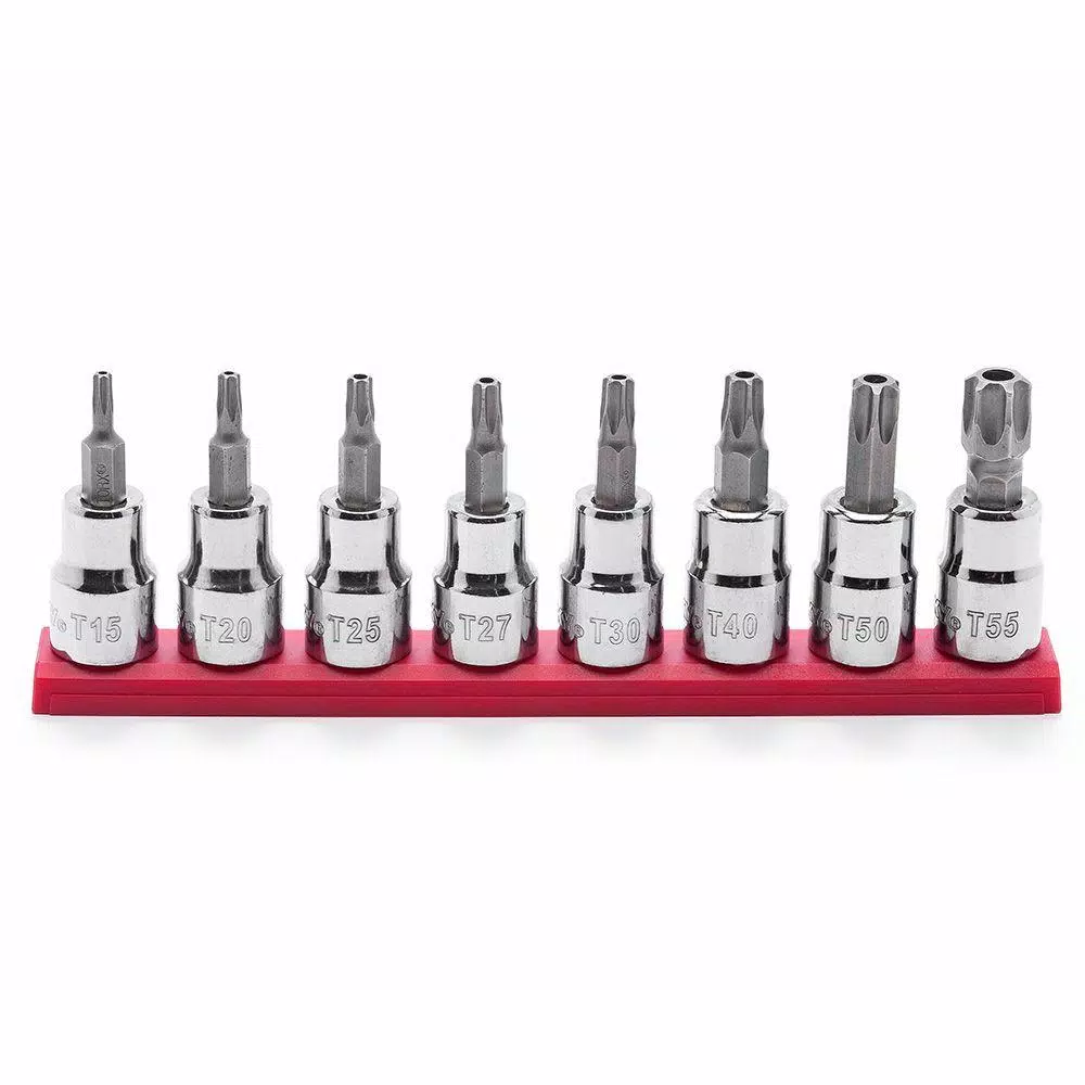 Husky 3/8 in. Drive Tamper Proof Torx Bit Socket Set, 8-Piece
