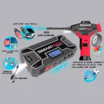 Smartech Products Smartech TECH-5000P 6-in-1 Vehicle Jump Starter, 12000mAh Power Bank, and 150 PSI Air Compressor Kit thumbnail 6