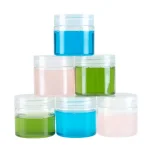 Stalwart 2 oz. Clear Plastic Jars with Foam Liner, 6-Pack thumbnail 4