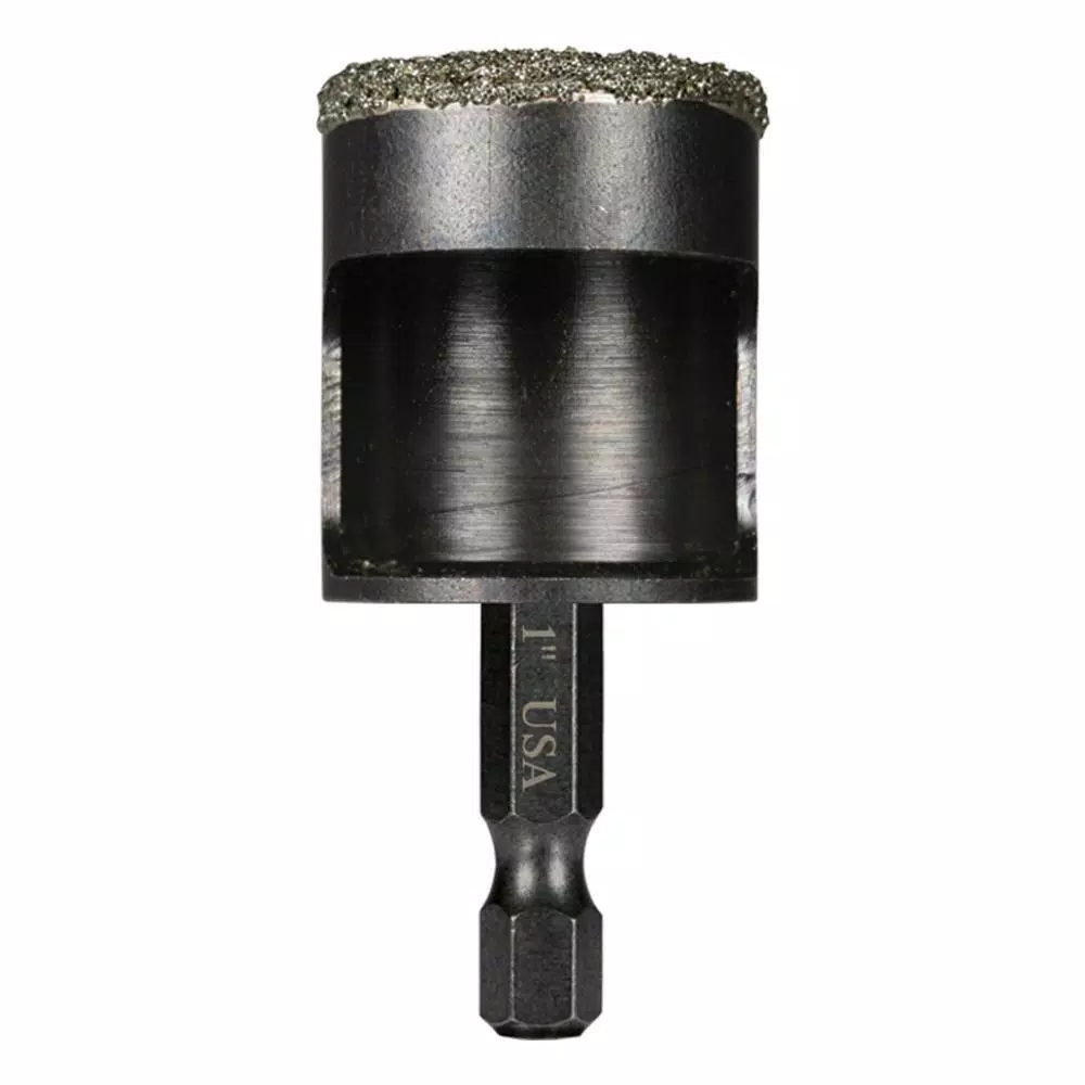 Montana Brand 1 in. High Speed Steel Diamond Tile Drill Bit with 1/4 in. Hex Shank