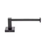 Italia Trieste Matte Black Toilet Paper Holder - Modern Solid Brass Wall Mount thumbnail 3
