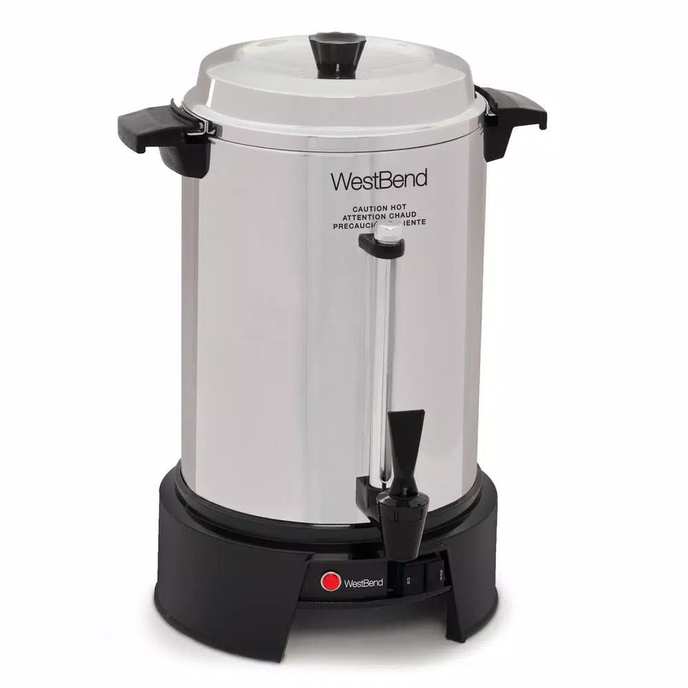 West Bend 55-Cup Commercial Aluminum Coffee Urn with Automatic Temperature Control