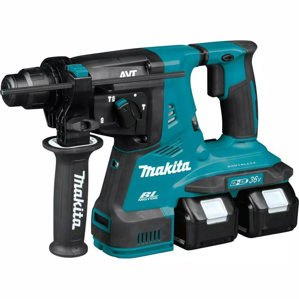 Makita 18V X2 LXT 36V Brushless SDS-Plus Rotary Hammer Kit with 2 5.0 Ah Batteries and Charger