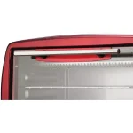 Brentwood 4-Slice Red and Stainless Steel Toaster Oven with Bake, Broil, and Toast Functions thumbnail 2