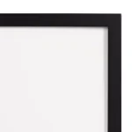 DesignOvation Gallery 13 x 16 in. Black Wood Picture Frame with White Mat for 8 x 10 in. Photos thumbnail 3
