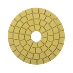 Rubi 4 in. White Resin Wet Polishing Pad, 3000 Grit Final Buff thumbnail 1