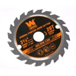 WEN 3-3/8 in. 20-Tooth Professional Woodworking Circular Saw Blade, 15 mm Arbor thumbnail 4