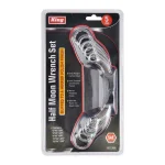 KING 5-Piece SAE Half-Moon Box-End Wrench Set, 5/16 in. to 7/8 in. thumbnail 3