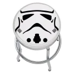Plasticolor Star Wars Stormtrooper Officially Licensed Garage Stool with Chrome Steel Construction thumbnail 1