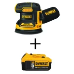 DEWALT 20V MAX XR Brushless 5 in. Cordless Random Orbital Sander Kit with 5.0 Ah Battery thumbnail 1