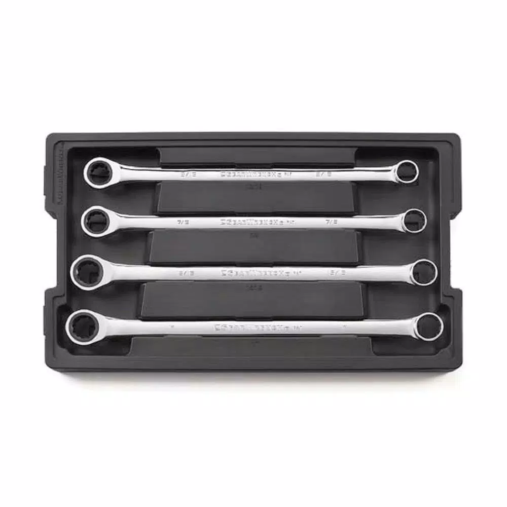 GearWrench XL GearBox Double Box Ratcheting Wrench Set, 4-Piece SAE