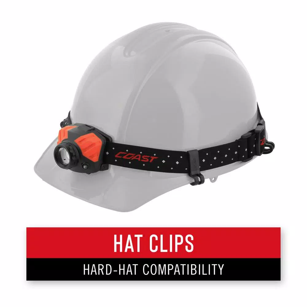Coast FL19 330 Lumens Dual Color LED Headlamp with White and Red Beam