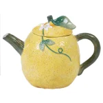 Certified International Citron 24 oz. 3-D Multi-Colored Lemon Ceramic Teapot thumbnail 1
