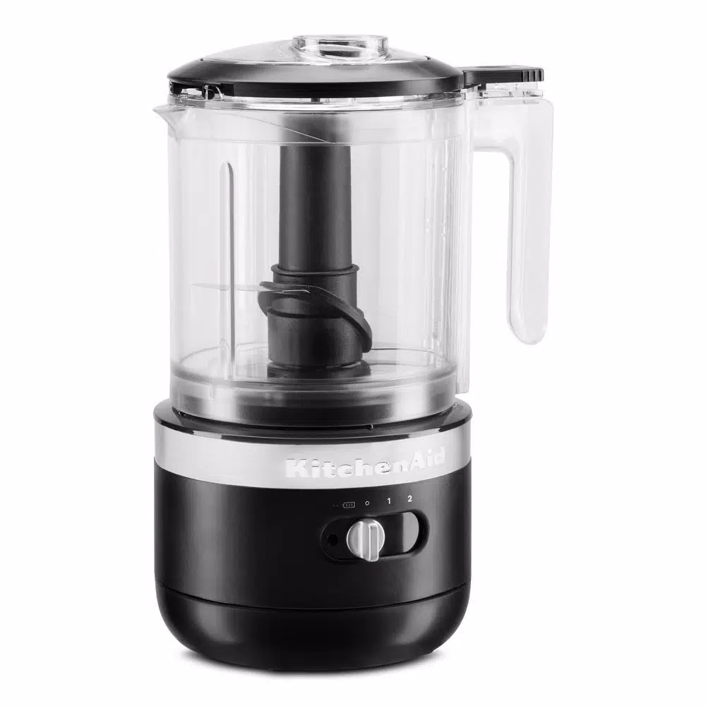 KitchenAid Cordless 5-Cup Food Chopper, Black Matte