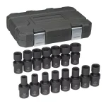 GearWrench 15-Piece 1/2 in. Drive Metric Impact Universal Socket Set thumbnail 1