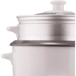 Brentwood 8-Cup White Rice Cooker with Steamer Attachment thumbnail 2