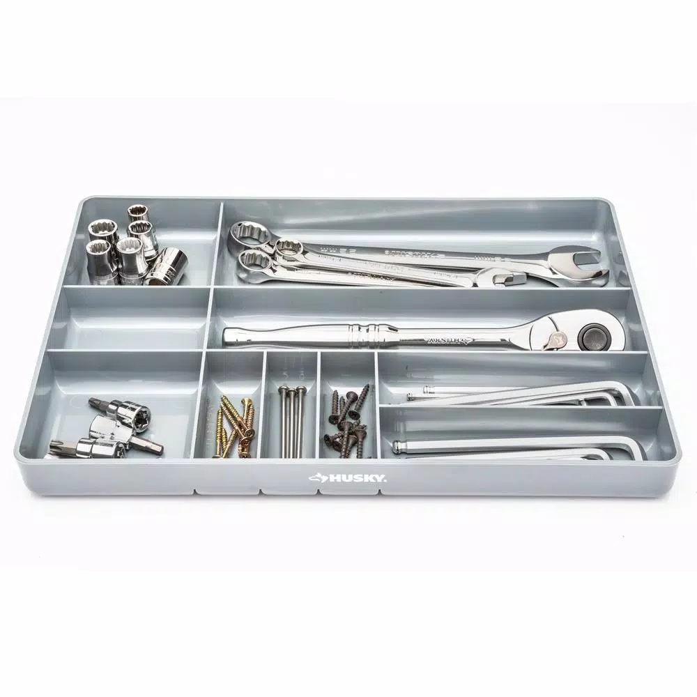 Husky Universal 10-Compartment Tool and Parts Storage Tray