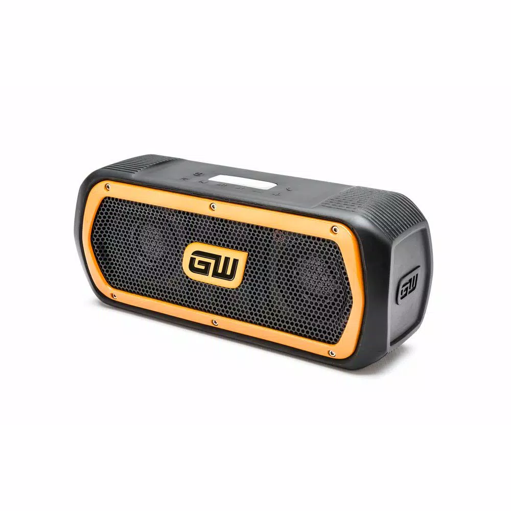 GearWrench Bluetooth Speaker and FM Radio, IP65 Dust and Water Resistant Job Site Radio