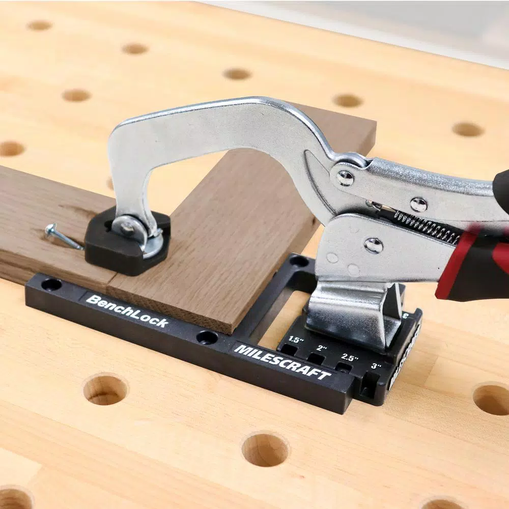 Milescraft 3 in. Bench Clamp and Attachment Set for Pocket Hole Assembly