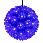 Sunnydaze Decor 5 in. Blue LED Lighted Hanging Ball Ornament - Indoor/Outdoor Specialty Lights thumbnail 3