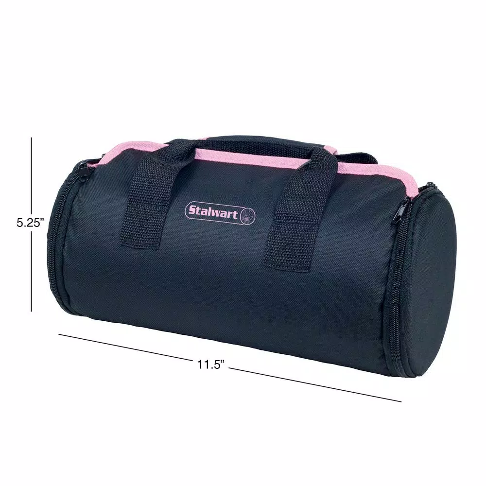 Stalwart 86-Piece Home Tool Kit with Compact Roll Up Organizer Bag