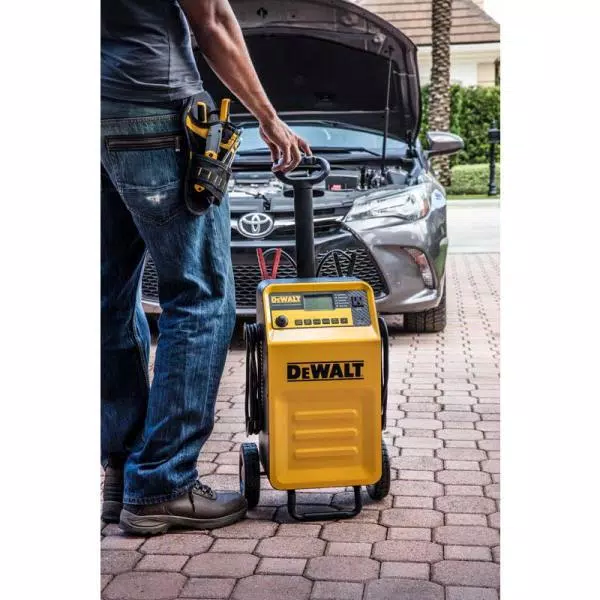 DEWALT DXAEC210 70 Amp Rolling 12V Battery Charger with 210 Amp Engine Start