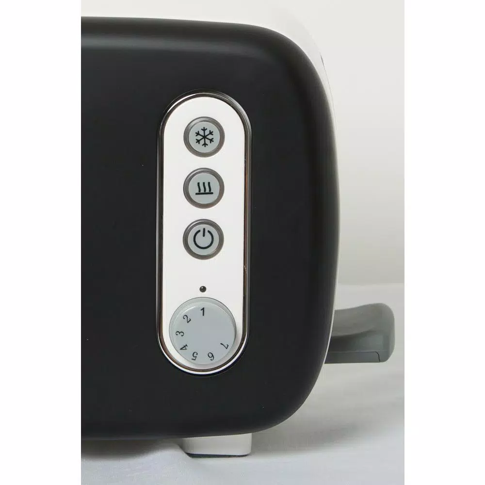 BergHOFF Seren 2-Slice Black Long Slot Toaster Color Panel & Serving Tray Cover