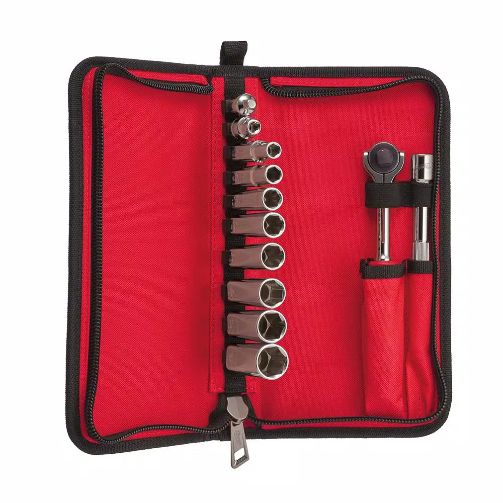 Milwaukee 12-Piece 3/8 in. Drive Metric Ratchet and Socket Set