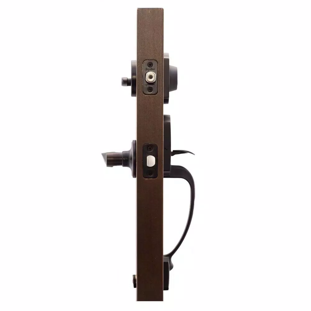 Copper Creek Heritage Tuscan Bronze Door Handleset with Waverlie Lever Trim