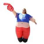 ALEKO'S Inflatable #1 Sports Fan Pot Belly Halloween Costume for Adults thumbnail 1