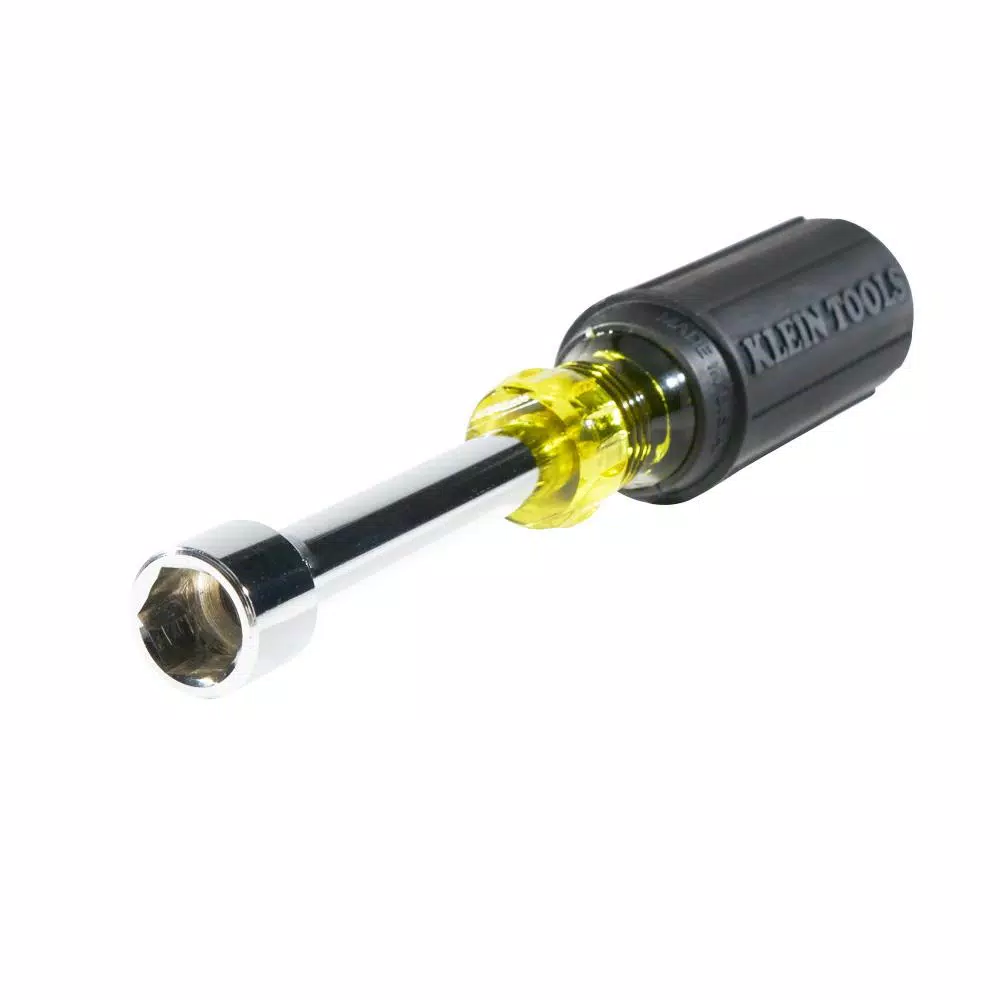 Klein Tools 1/2 in. Nut Driver with 3 in. Hollow Shaft and Cushion Grip Handle