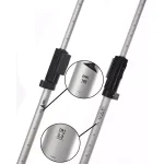 AdirPro 7 ft. Aluminum Telescoping Reflector Pole with Circular Bubble, Dual Metric & SAE Graduations thumbnail 3
