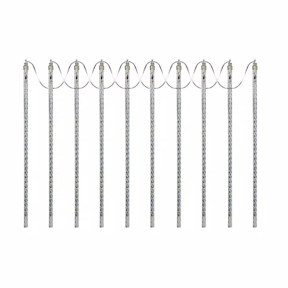 Alpine Corporation Hanging Icicle Lights, Chasing Warm White LED, 540 Count