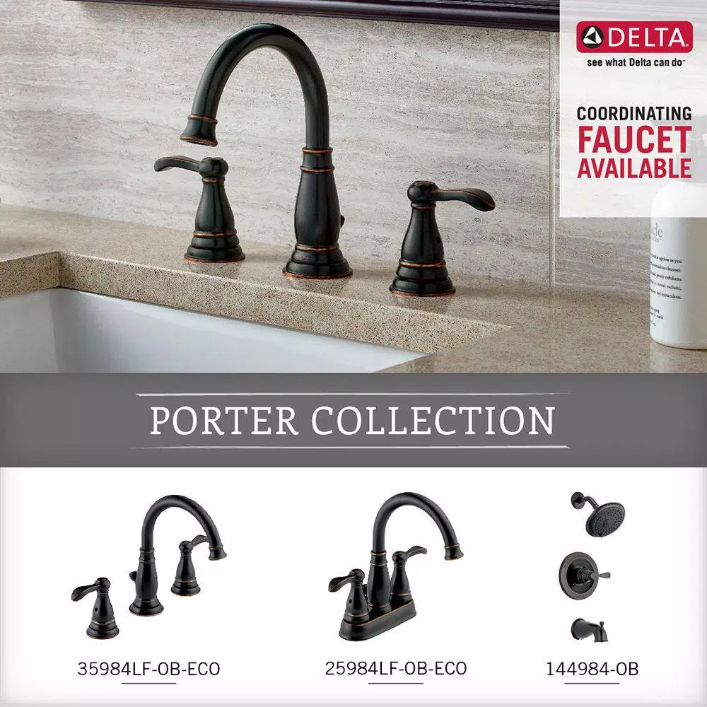 Delta Porter 24 in. Double Towel Bar, Oil Rubbed Bronze