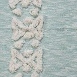 LR Resources Soft Aztec Sky Blue Decorative Throw Blanket - 50 in. x 60 in. Cotton Tufted Throw thumbnail 3