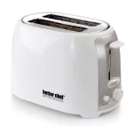 Better Chef 2-Slice White Wide Slot Toaster with Cool-Touch Exterior thumbnail 1
