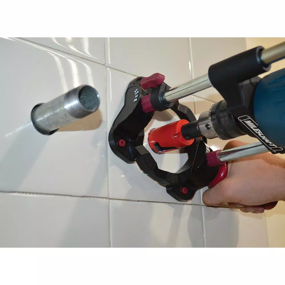 Milescraft DrillMate Portable Multi-Angle Drill Guide for Euro Style Drills, 43 mm Neck Diameter