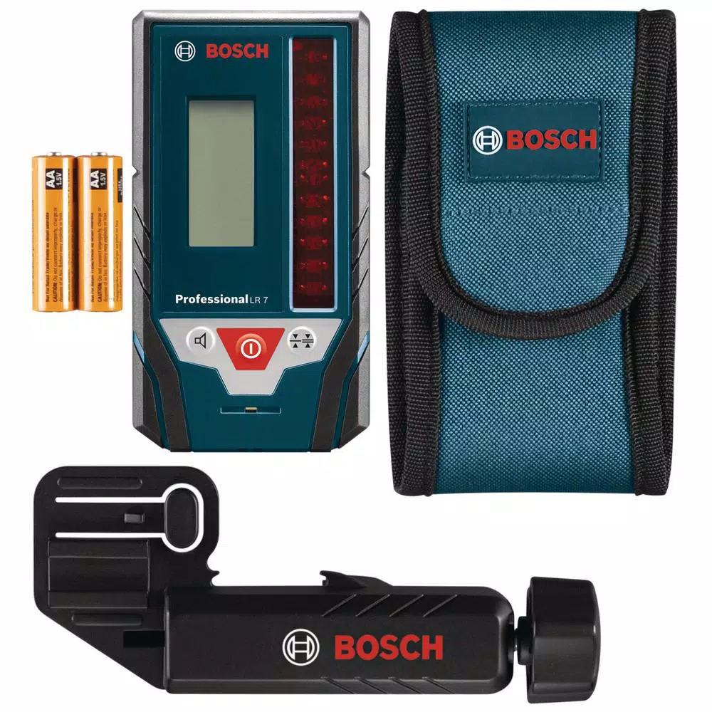 Bosch LR 7 Line Laser Receiver with Oversized Backlit LCD and 165 ft. Range