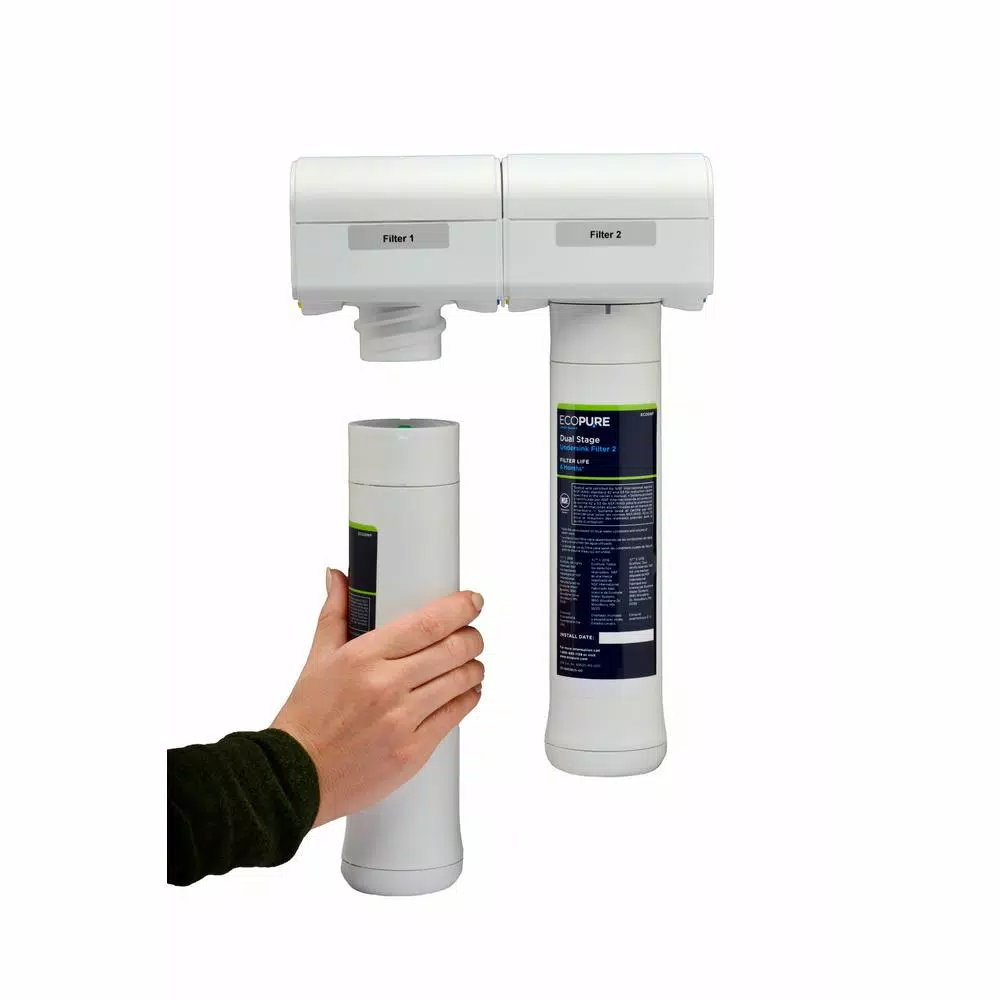 EcoPure Main Faucet Undersink Drinking Water Filtration System