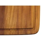 ALFI BRAND Iroko Wood Cutting Board - Large Rectangular Butcher Block for Chopping and Serving thumbnail 5
