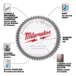 Milwaukee 6-1/2 in. 54T Carbide Aluminum and Metal Cutting Circular Saw Blade thumbnail 3