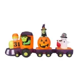 Gemmy 5.5 ft. Halloween Train Airblown Inflatable with Lights, Family Friendly Decor thumbnail 1