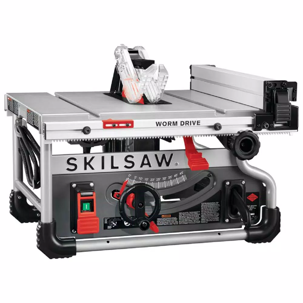 SKILSAW 8-1/4 in. 15 Amp Corded Worm Drive Portable Table Saw with Diablo Blade