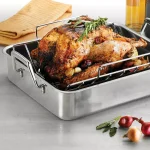 Tramontina Gourmet Prima 9.5 Qt. Stainless Steel Roasting Pan with Basting Grill and V-Rack thumbnail 8