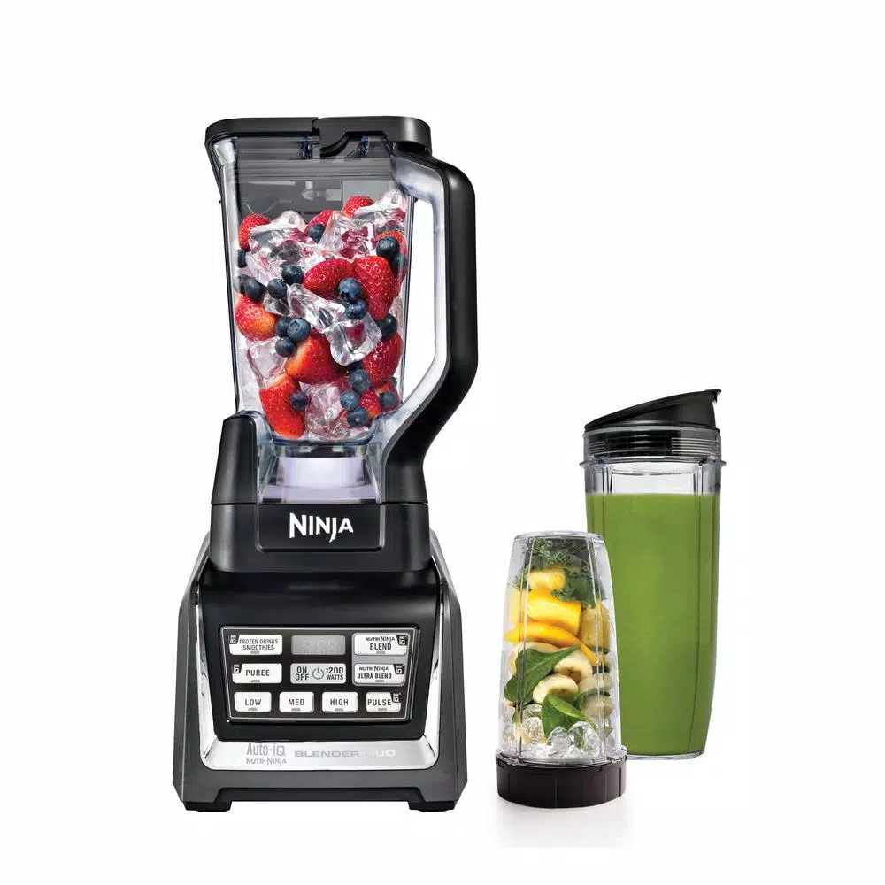 NINJA Nutri Ninja Auto-iQ 72 oz. 5-Speed Blender with Travel Cups and Total Crushing Technology